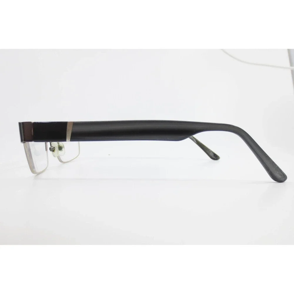 Russell Simmons Parker Charcoal Gray Semi Rimless Eyeglass Frame 57-18-150 35612